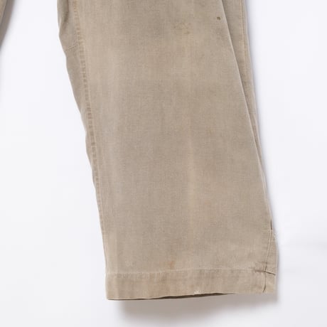 30-40s France Vintage LABOR Gray Cotton Twill All ln One