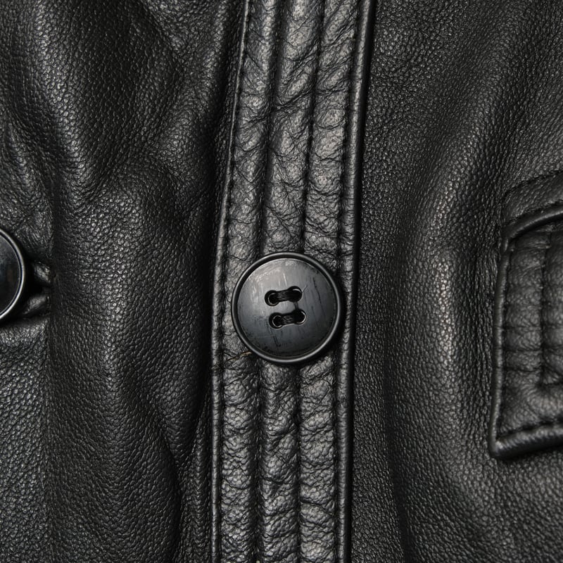 70s-80s French Vintage Leather Jacket (Corbusie