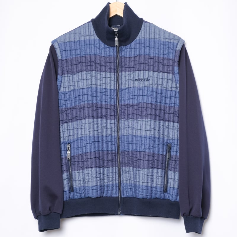 80s Vintage adidas Track Jacket Navy× Blue × Li