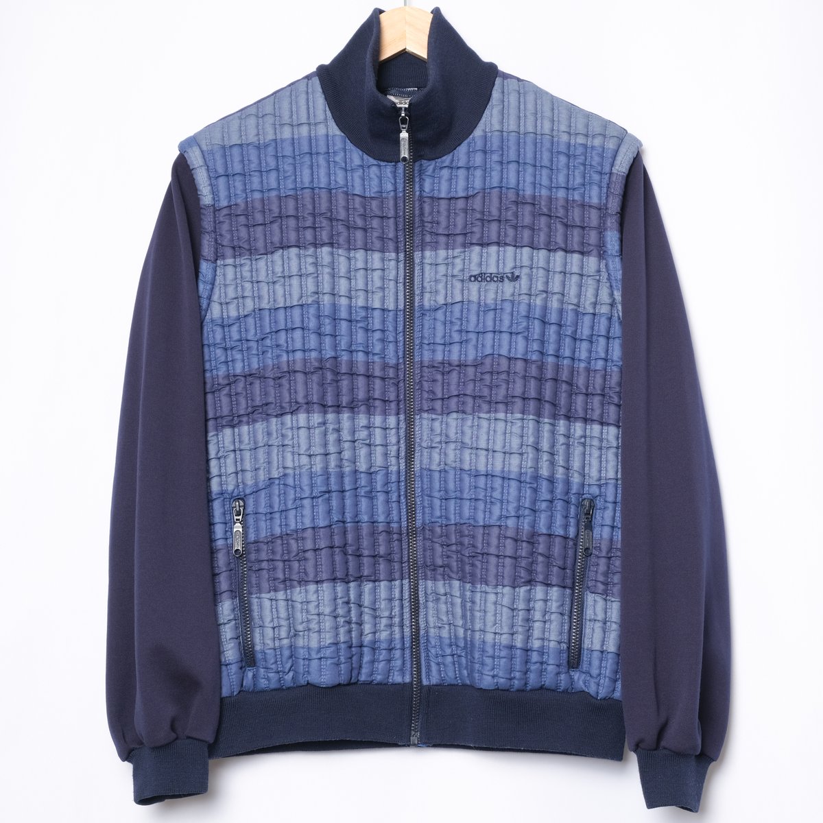80s Vintage adidas Track Jacket Navy× Blue × Li