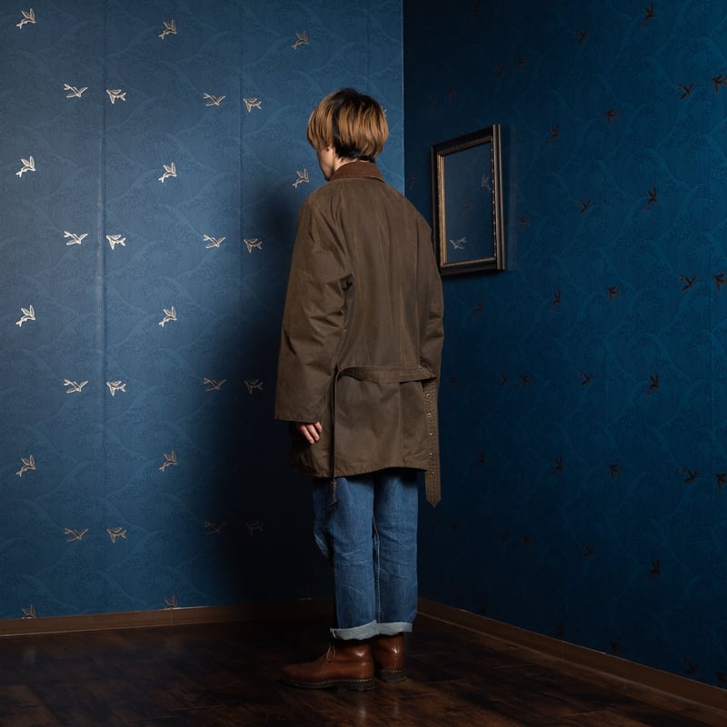 80s Barbour Solway Zipper 2 Warrant YKK棒ジップ Wit 80s Barbour Solway Zipper 2 Warrant YKK棒ジップ Wit