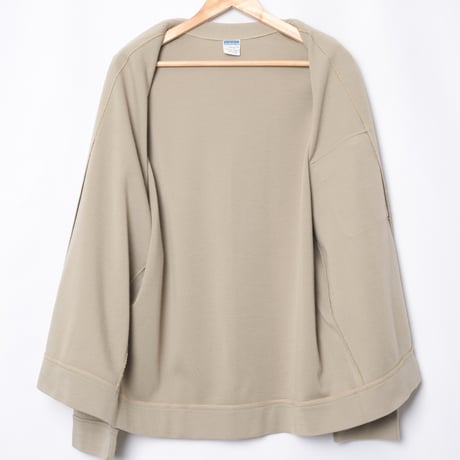 70s Vintage adidas GEORG SCHWAHN Button Jacket Dark Beige (Made in West Germany)