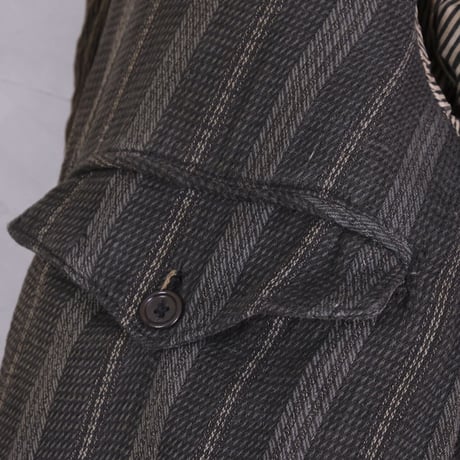 30s  French Dark Brown Corduroy  Jacket