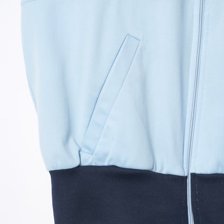 70-80s Vintage adidas Track Jacket Model  First Light Blue × Navy（Made in France）