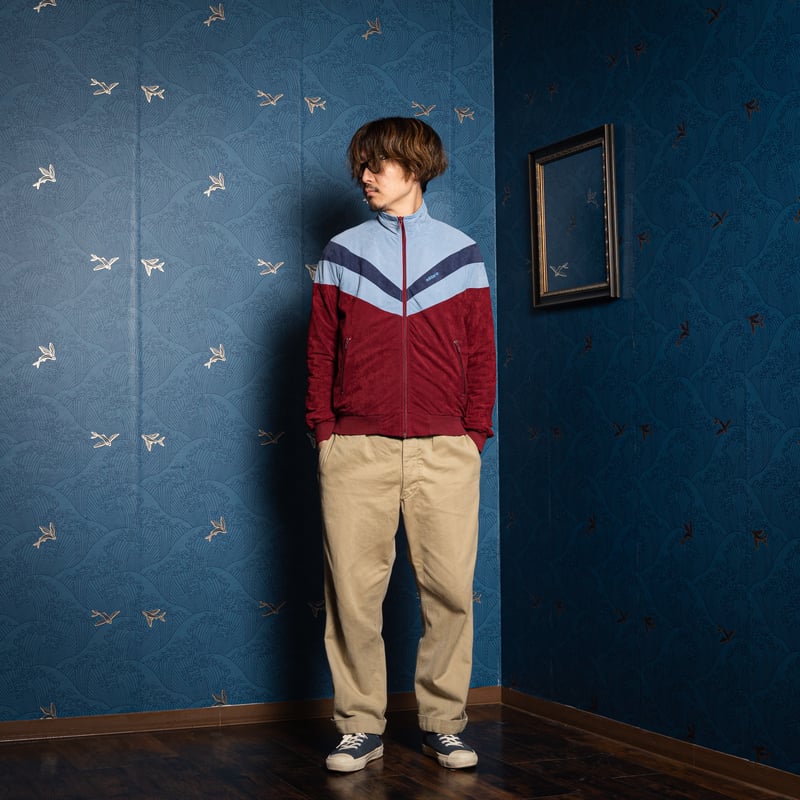 80s adidas 西ドイツ製 velours track jacket S