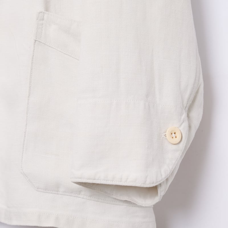 30s -40s French Vintage Linen Double Breasted