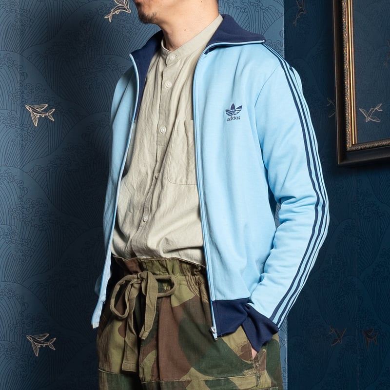 70s Vintage adidas Ventex Track Jacket Light Bl 70s Vintage adidas Ventex Track Jacket Light Bl