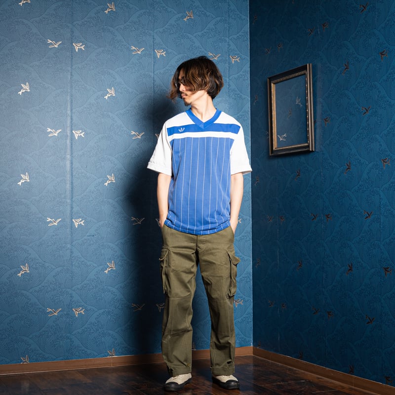 70-80s Vintage adidas Ventex Half Sleeve Game S