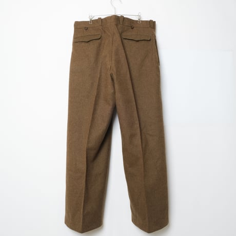 50s French Army Wool Trousers Size 25 Dead Stock
