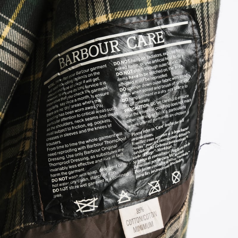 80s Barbour Solway Zipper 2 Warrant Size C44 |