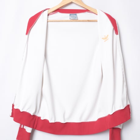 70s Vintage adidas Ventex Track Jacket White × Red (Made in France)