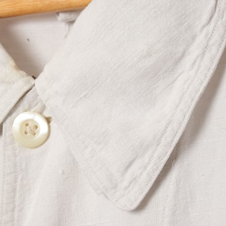 -30s  France Antique Linen Red Cross Hospital Coat