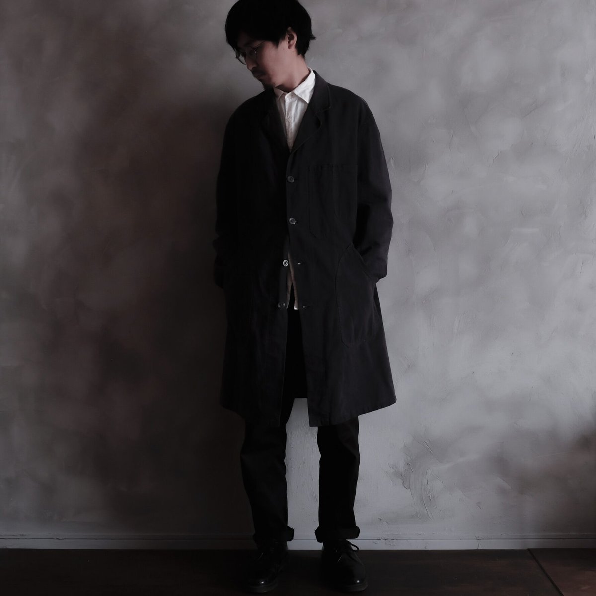 40-50s VETRA Black Linen (Metis)マキニョンコート fit=scale-down,w=1200