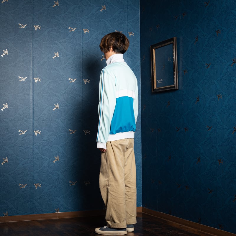 70-80s Vintage adidas Track Jacket Turquoise ×