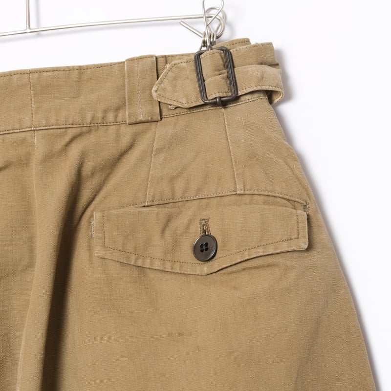 40s 50s コットン リネン フランス軍 グルカ パンツ French Army Gurkha Trousers Size 38L | Ugla パンと