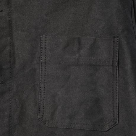 50-60s France Vintage DOLMEN Black Moleskin Jacket