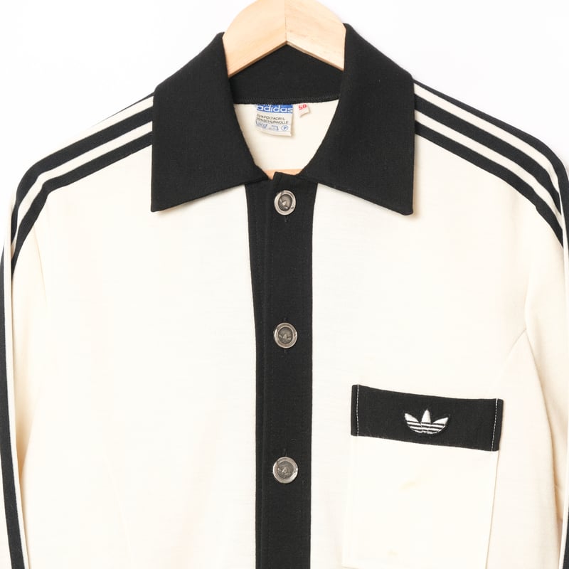 70-80s Vintage adidas Trefoil Button Knit Jacke 70-80s Vintage adidas Trefoil Button Knit Jacke