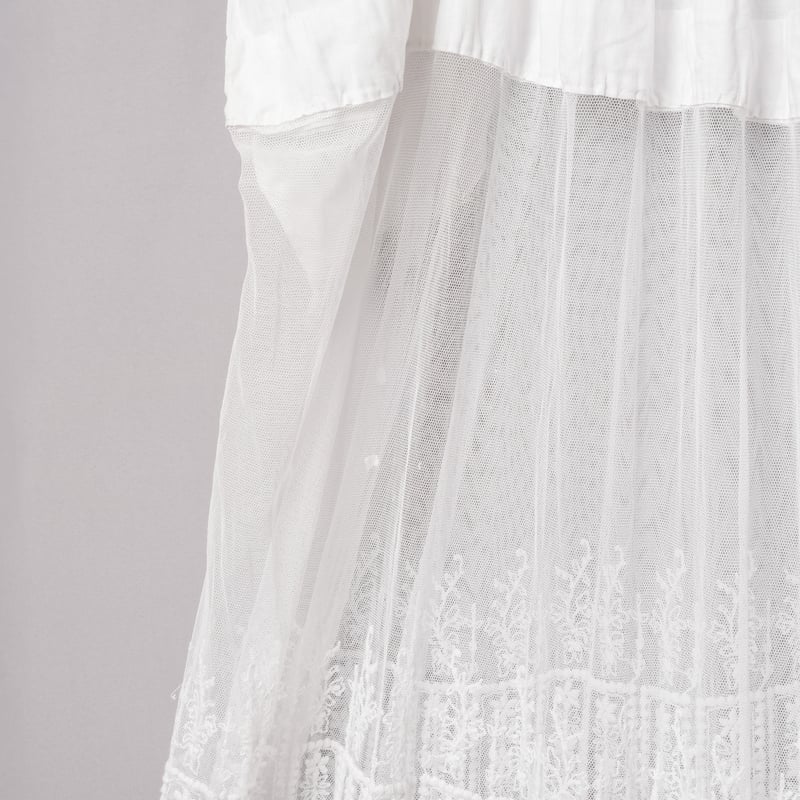 30s France Antique Linen Long Church Smock | U