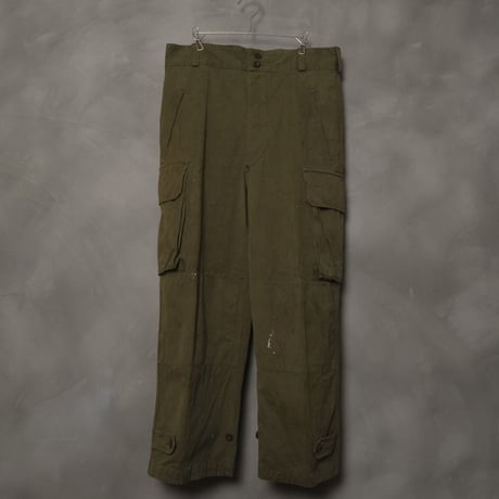 French Army M47 Trousers Early Size13 Herringbone Used