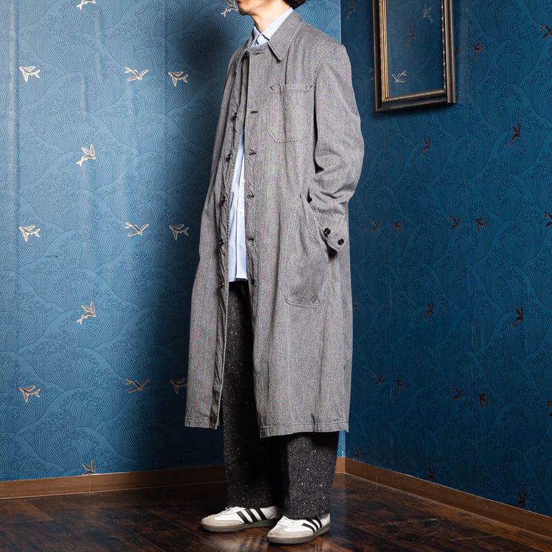 40-50s France Vintage Black Chambray Atelier Co