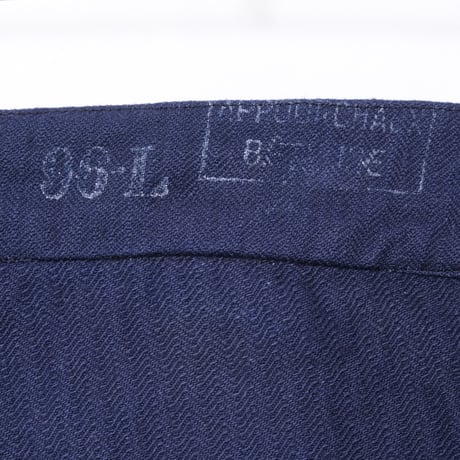 French Army HBT Mechanic Trousers Wood Buttons Dead Stock