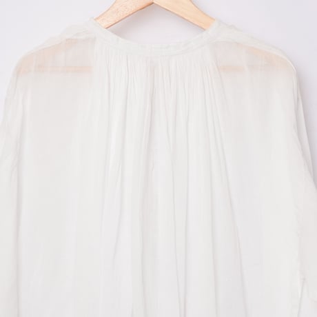 Early 1900s France  Antique Linen Church Smock 5
