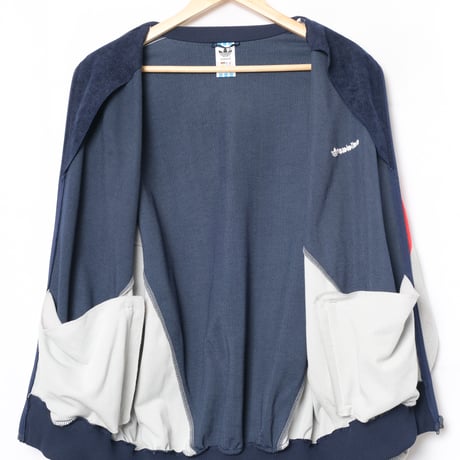 80s Vintage adidas Track Jacket Navy× Gray (Made in West Germany)