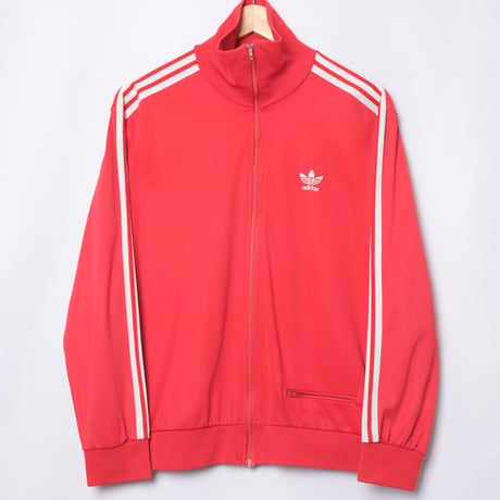 70-80s Vintage adidas Ventex Track Jacket Red (Made in France)