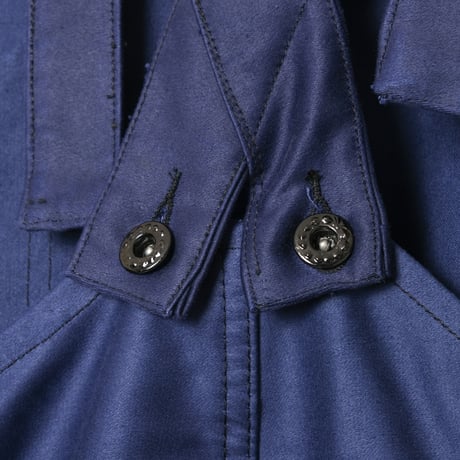 50-60s Le Mont St Michel Blue Moleskin Work Overalls Dead Stock