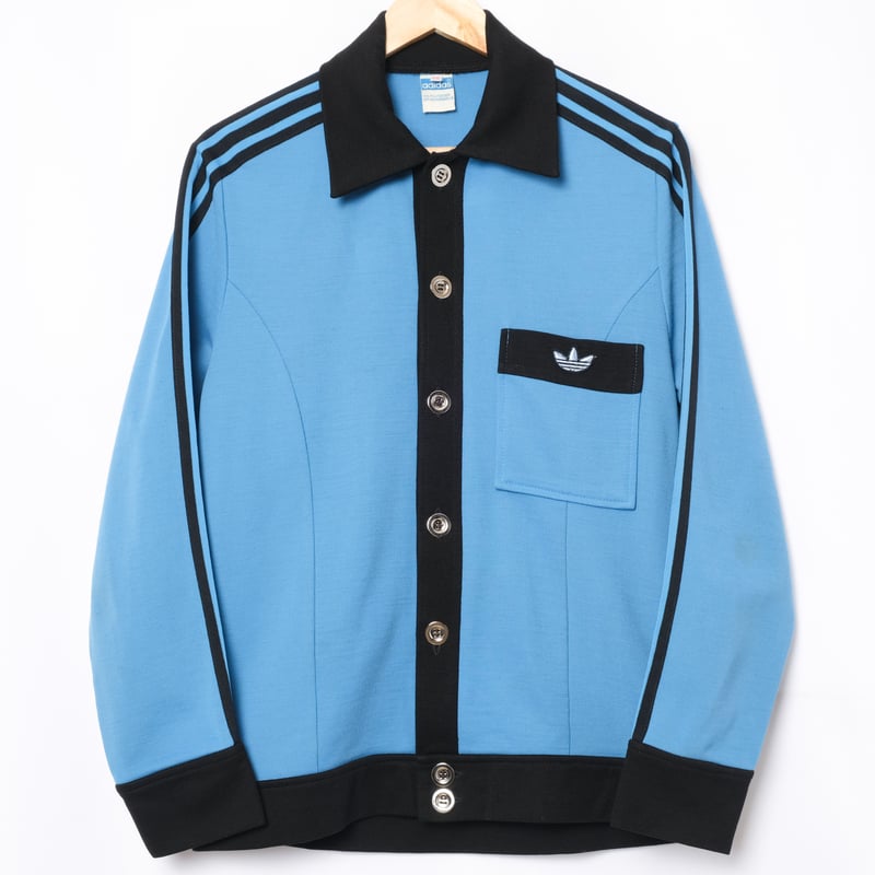 70-80s Vintage adidas Metal Button Knit Jacket ...