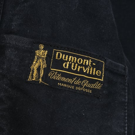 40-50s Dumont d’urbille Black Moleskin Jacket