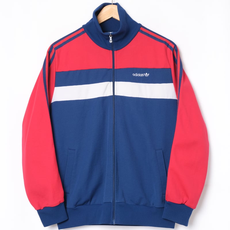 80s Vintage adidas Track Jacket Navy × Red | Ug...