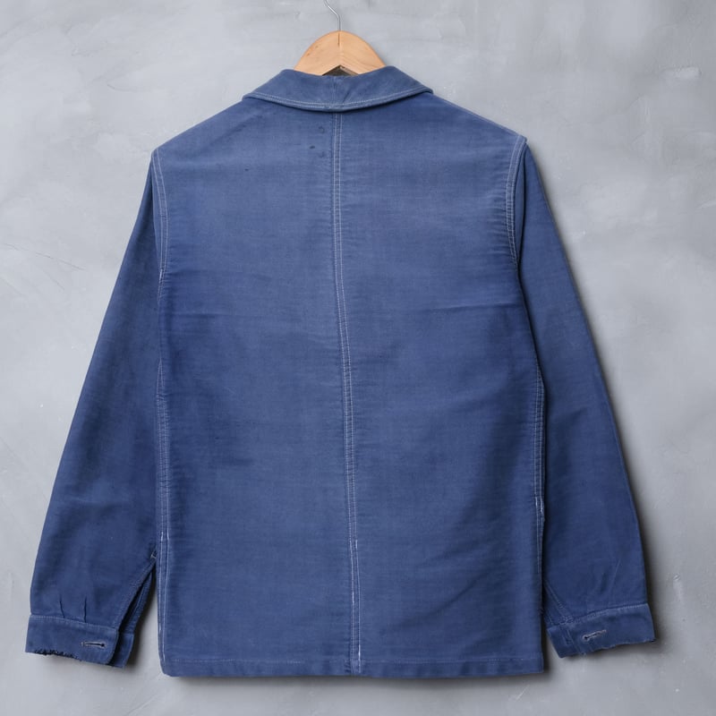 40-50s ELDUR Blue Moleskin Jacket | Ugla パンと古着と本 40-50s ELDUR Blue Moleskin Jacket | Ugla パンと古着と本