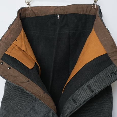 40-50s  Cotton Pique Trousers Dead Stock