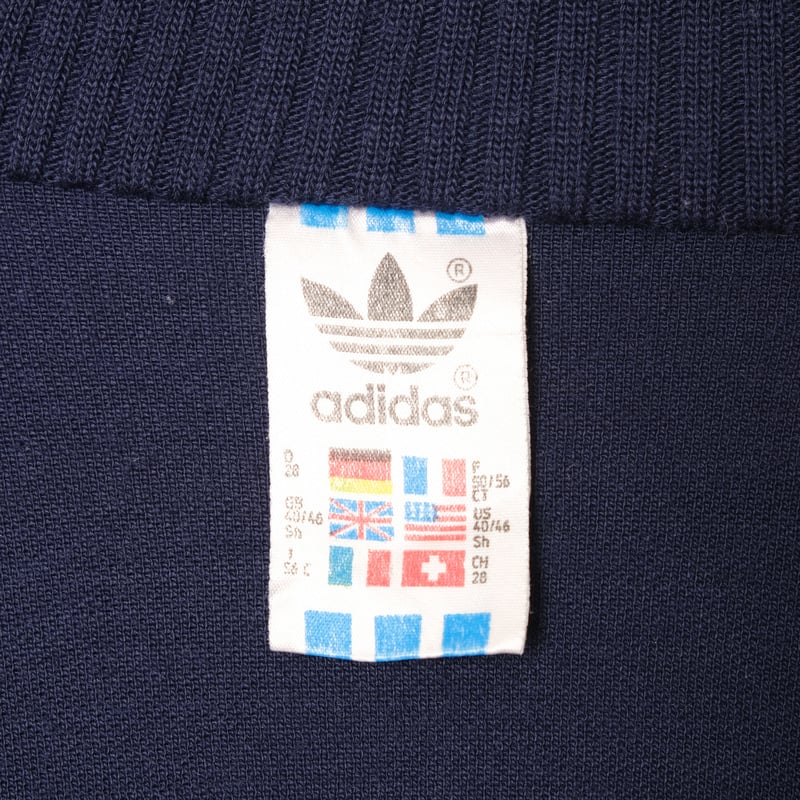 80s adidas トラックジャケット 西ドイツ トレフォイルロゴ 80s adidasアディダス トレフォイル ロゴ刺繍 ツートン