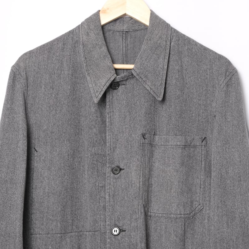 ジャケット・アウター 1940s Euro Black Chambray Atelier Coat ジャケット・アウター 1940s Euro Black Chambray Atelier Coat 40s