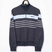 70-80s Vintage adidas Ventex Track Jacket Navy × Light Blue (Made in France)