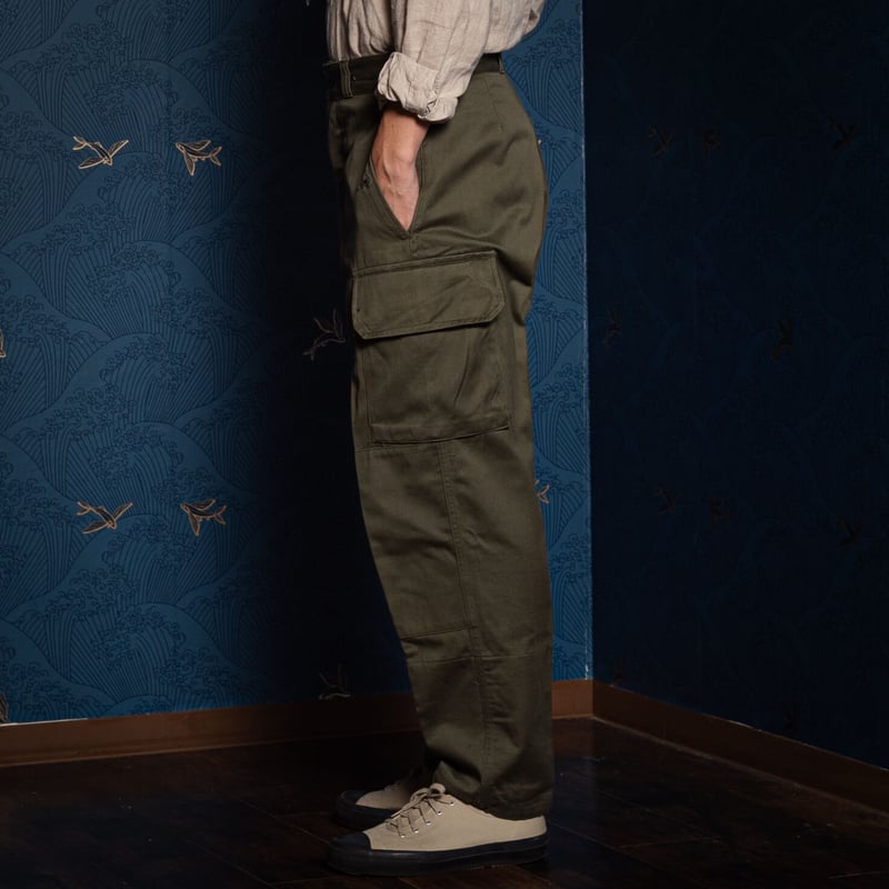 パンツ french army m64 cargo trousers FRENCH ARMY M64 CARGO PANTS USED フランス軍M64カーゴパンツ デッド
