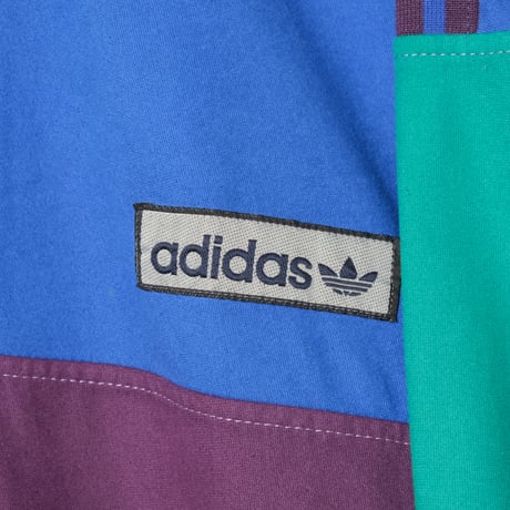 80s Vintage adidas Ventex Track Jacket Purple × Green × Blue (Made in France)