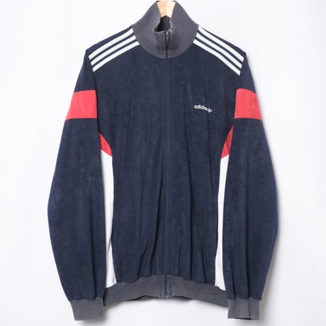 70-80s Vintage adidas Ventex Track Jacket Model Challenger Navy × White × Red (Made in France) 198