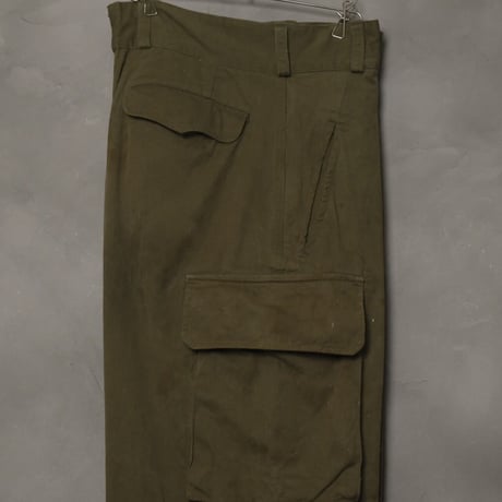 French Army M47 Trousers Early Size13 Herringbone Used