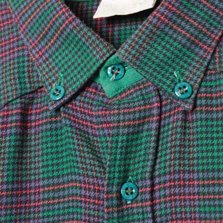 80s Vintage adidas Ventex Checked Shirt（Made in France）