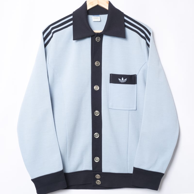 70s Vintage adidas Trefoil Button Knit Jacket L