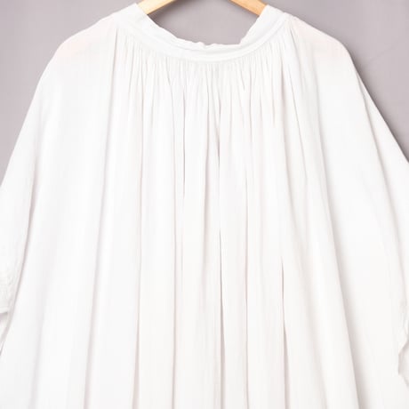 Early 1900s France  Antique Cotton Church Smock