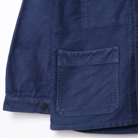 50-60s France  Vintage  Dumont d'Urville Blue Moleskin Jacket