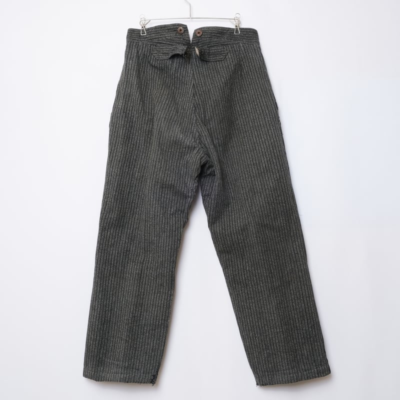 30-40s French Vintage Le CHAT VERT Stripe Tro