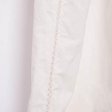 Early 1900s France Antique Cotton No sleeve Night Dress