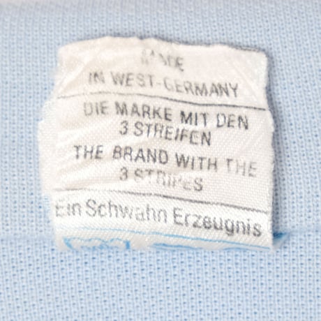 70-80s Vintage adidas Knit Jacket Light Blue（Made in West Germany）