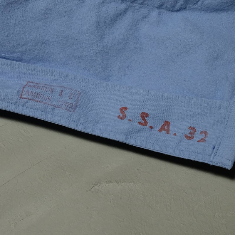 60s French Army Hospital Jacket S.S.A. 32 | Ugl 60s French Army Hospital Jacket S.S.A. 32 | Ugl