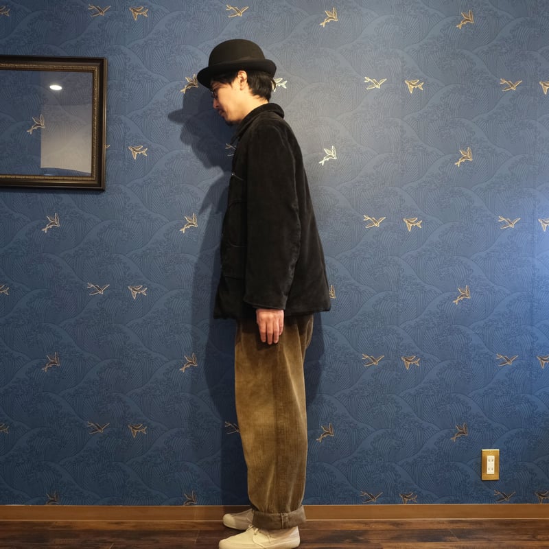 40-50s French Vintage Corsica Corduroy Hunti